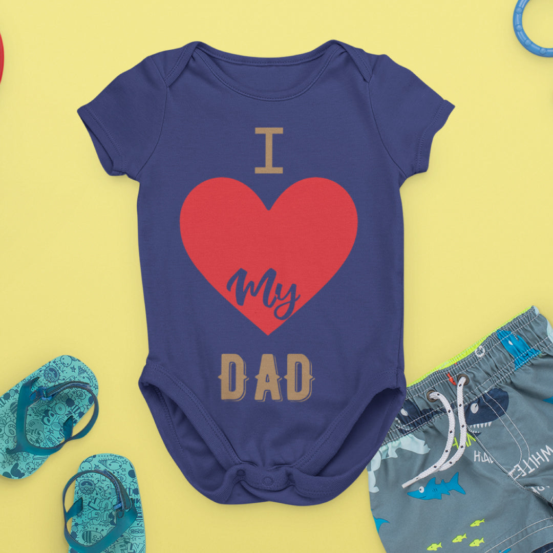 "I Love My Dad" Kids Romper