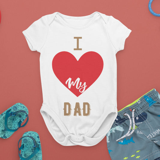 "I Love My Dad" Kids Romper