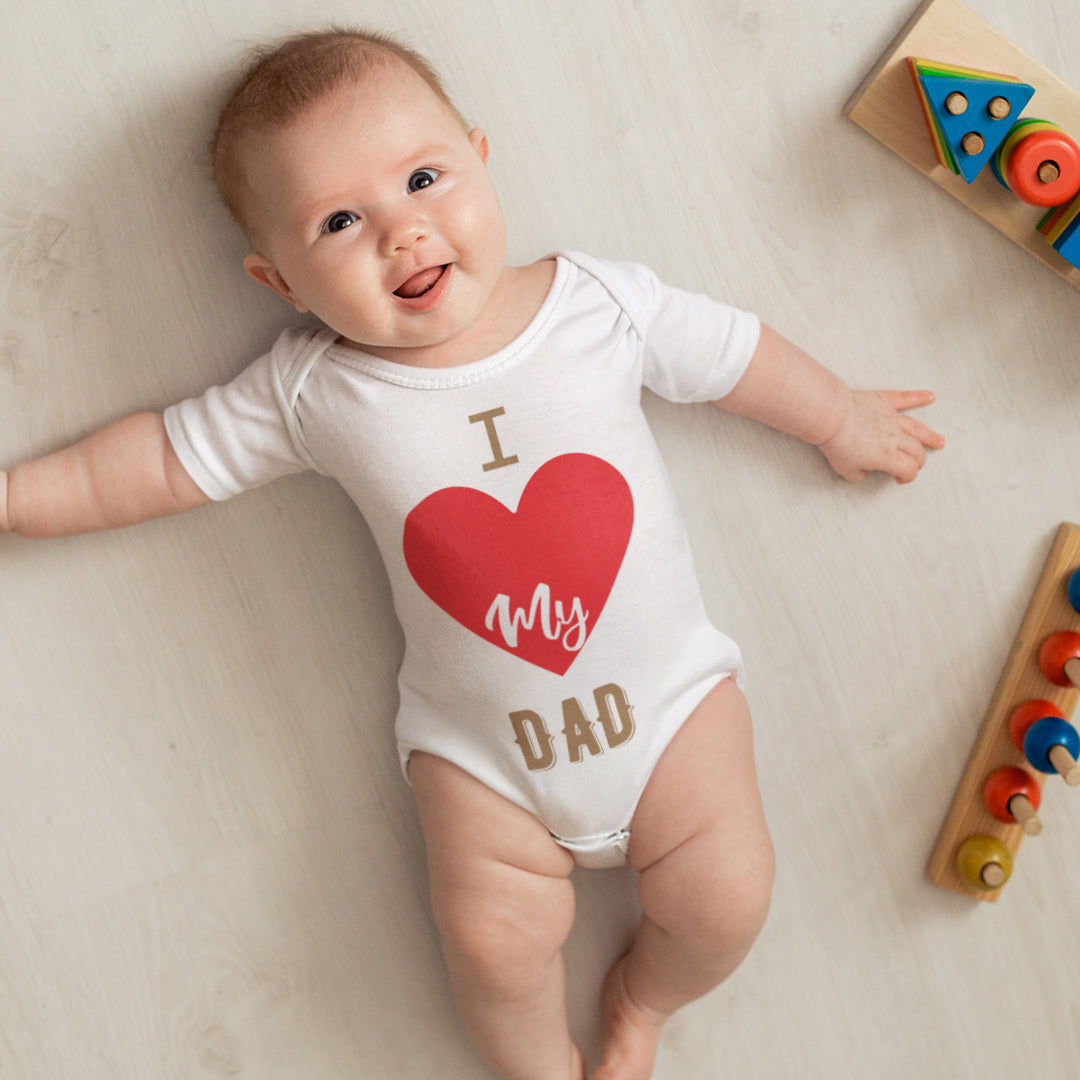 "I Love My Dad" Kids Romper